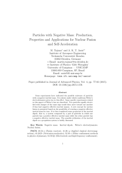 Particles with Negative Mass: Production, Properties and