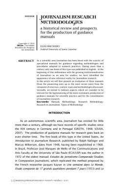 journalism research methodologies