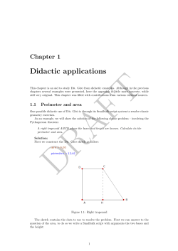 Didactic applications
