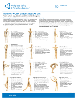 DURING WORK STRESS RELEASERS