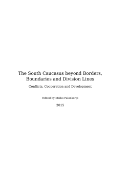 The South Caucasus beyond Borders, Boundaries and Division Lines