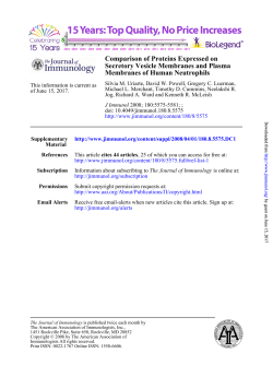Membranes of Human Neutrophils Secretory Vesicle Membranes
