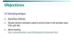 Design and sampling