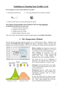 Guidelines to Charting Your Fertility Cycle 1. The Temperature Method