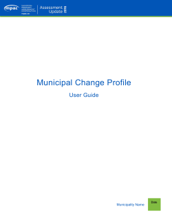 Municipal Change Profile