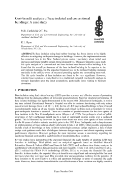 Cost-benefit analysis of base isolated and conventional buildings: A