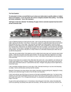 The Final Question - REAL women in trucking