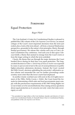 Equal Protection