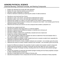 HONORS PHYSICAL SCIENCE