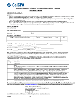 CALIFORNIA STATE SOCIETY OF CPAs ACCOUNTING