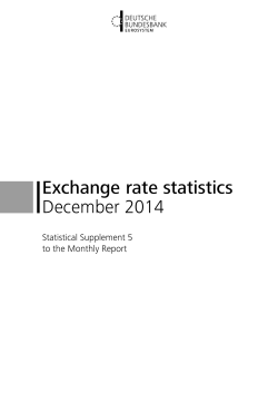 Exchange rate statistics - December 2014