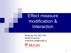 Effect measure modification