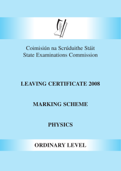 marking scheme - The Physics Teacher