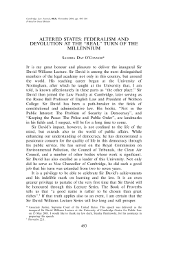 Read the transcript - Centre for Public Law