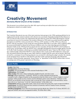 Creativity Movement - Anti