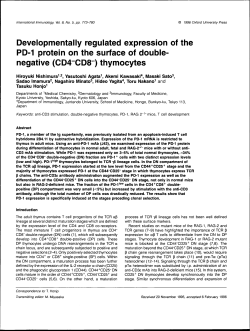 Developmentally regulated expression of the PD