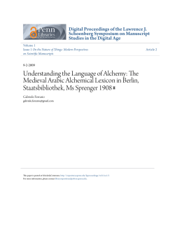 Understanding the Language of Alchemy