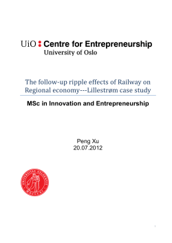 The follow-up ripple effects of Railway on Regional economy
