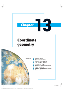 Coordinate geometry