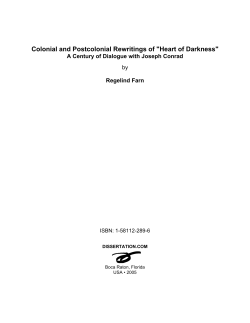 Colonial and Postcolonial Rewritings of `Heart of Darkness`: A