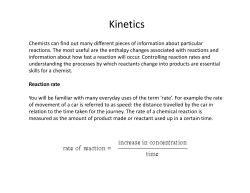 Kinetics - Science Skool!