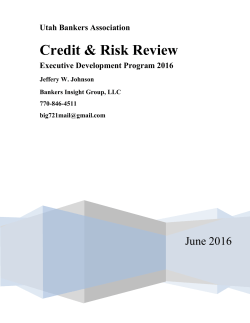 Seven Habits of Effective Credit Administration
