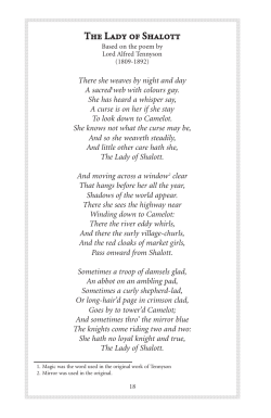 The Lady of Shalott - Pumpkin Seed Press