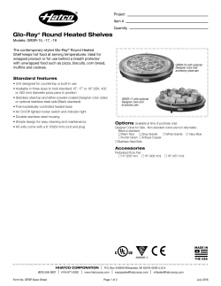 Glo-Ray&reg; Round Heated Shelves