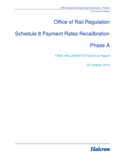 Schedule 8 payment rates recalibration