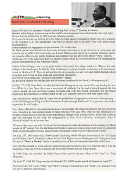 America&acute;s Newest Holiday_J&auml;nner 2008 - Schulen