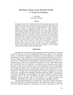 Maritime Culture in the Western Pacific