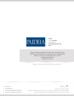 Redalyc.Psychiatric Crisis Management in the Emergency Care