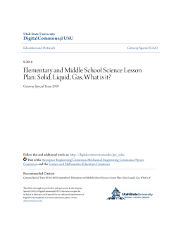 Elementary and Middle School Science Lesson Plan: Solid, Liquid