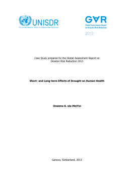 Short- and Long-term Effects of Drought on Human