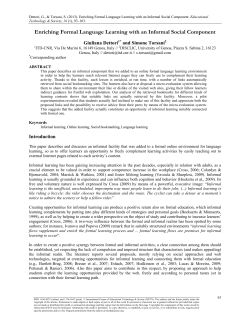 Enriching Formal Language Learning with an Informal Social