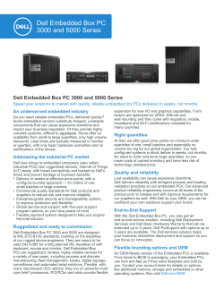Dell Embedded Box PC 3000 and 5000 Series