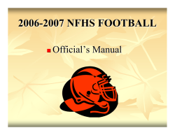 manual revisions - Southern Wisconsin Officials Association