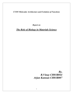 Role of biology in materials science