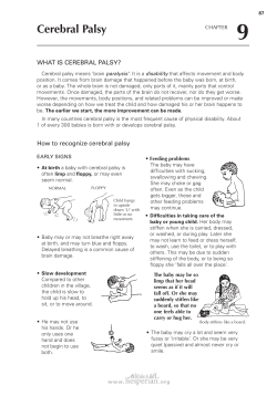 Cerebral Palsy - Hesperian Health Guides