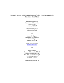 Changing Patterns of LFP in China Naples Conference