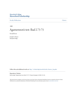Agamemnon`s test: Iliad 2.73-75