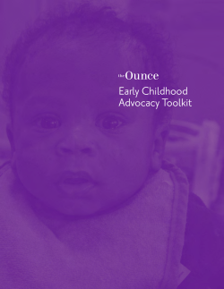 Early Childhood Advocacy Toolkit
