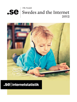 Swedes and the Internet