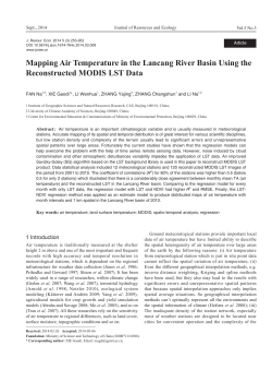 Mapping Air Temperature in the Lancang River Basin