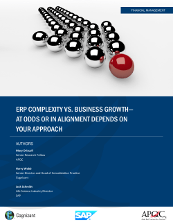ERP Complexity vs. Business growth&mdash;at Odds or in