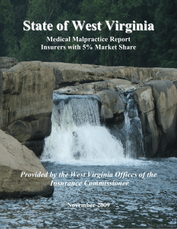State of West Virginia - West Virginia Offices of the Insurance