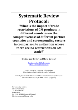 Systematic Review Protocol