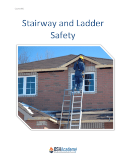 Stairway and Ladder Safety
