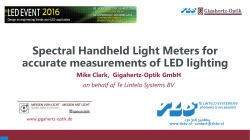 Spectral Handheld Light Meters for accurate