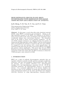 HIGH IMPEDANCE GROUND PLANE (HIGP) INCORPORATED